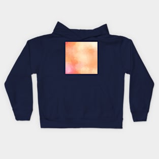 Peach Summer Abstract Painting Kids Hoodie